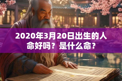 2020年3月20日出生的人命好吗？是什么命？