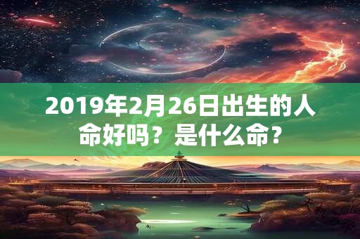 2019年2月26日出生的人命好吗？是什么命？