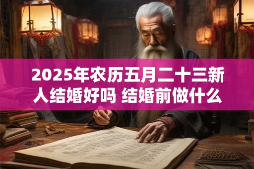 2025年农历五月二十三新人结婚好吗 结婚前做什么准备