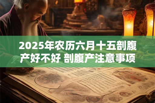 2025年农历六月十五剖腹产好不好 剖腹产注意事项