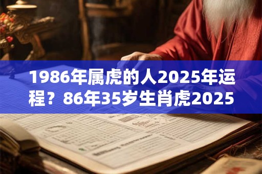 1986年属虎的人2025年运程？86年35岁生肖虎2025年运势