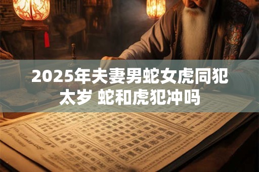 2025年夫妻男蛇女虎同犯太岁 蛇和虎犯冲吗
