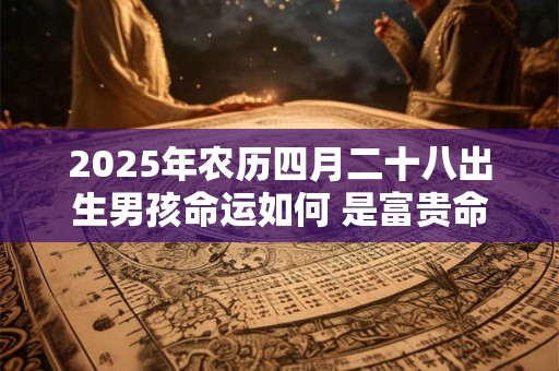 2025年农历四月二十八出生男孩命运如何 是富贵命吗
