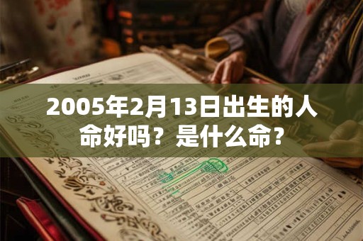 2005年2月13日出生的人命好吗？是什么命？