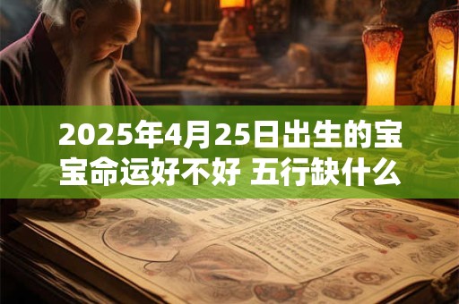 2025年4月25日出生的宝宝命运好不好 五行缺什么