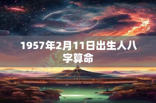 1957年2月11日出生人八字算命