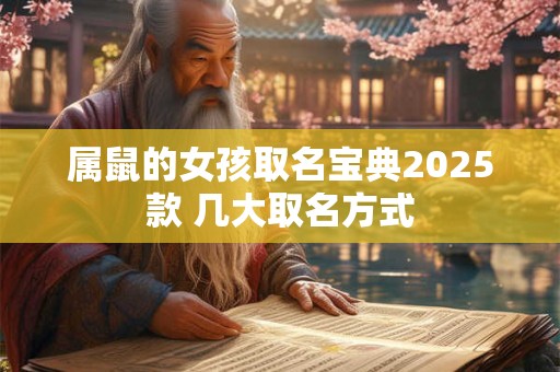属鼠的女孩取名宝典2025款 几大取名方式 属鼠的女孩取名宝典2025款 几大取名方式