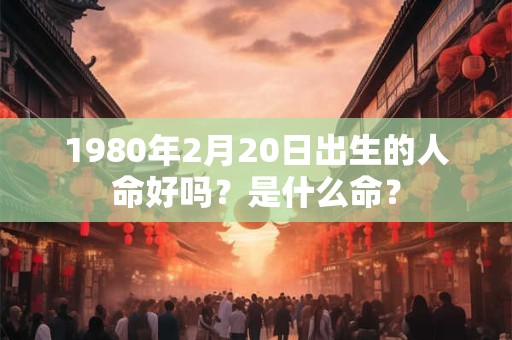 1980年2月20日出生的人命好吗？是什么命？