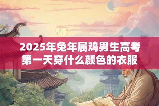 2025年兔年属鸡男生高考第一天穿什么颜色的衣服