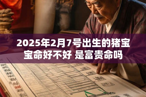 2025年2月7号出生的猪宝宝命好不好 是富贵命吗