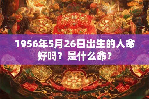1956年5月26日出生的人命好吗？是什么命？