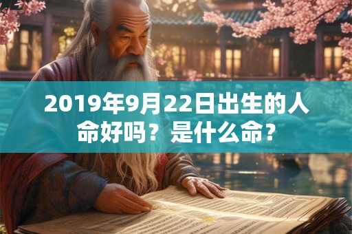 2019年9月22日出生的人命好吗？是什么命？