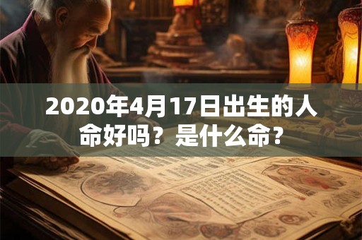 2020年4月17日出生的人命好吗？是什么命？