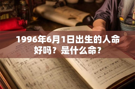 1996年6月1日出生的人命好吗？是什么命？