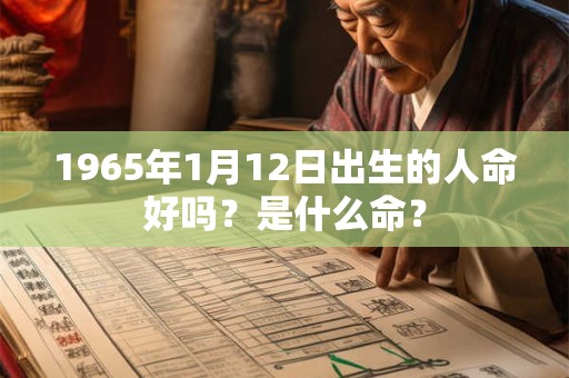 1965年1月12日出生的人命好吗？是什么命？
