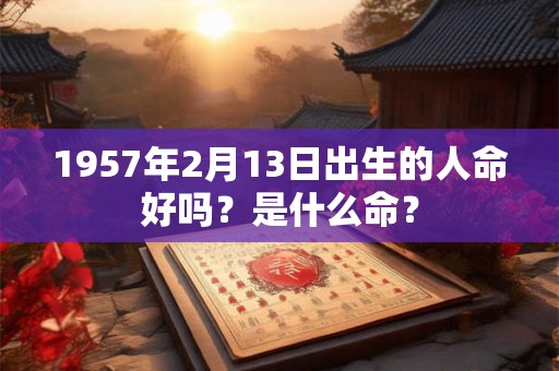 1957年2月13日出生的人命好吗？是什么命？
