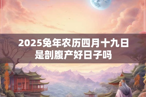2025兔年农历四月十九日是剖腹产好日子吗 2025兔年农历四月十九日是剖腹产好日子吗
