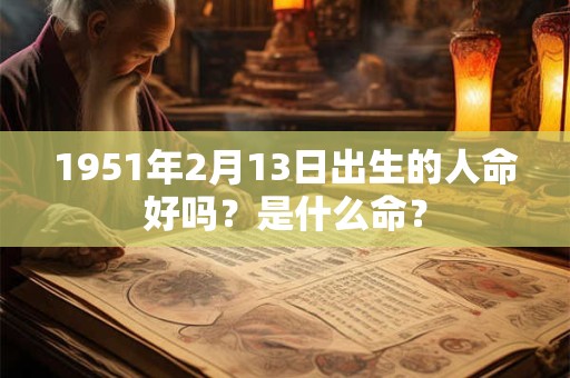 1951年2月13日出生的人命好吗？是什么命？