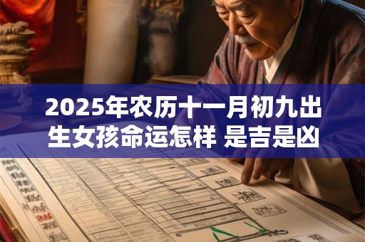 2025年农历十一月初九出生女孩命运怎样 是吉是凶 2025年农历十一月初九出生女孩命运怎样 是吉是凶