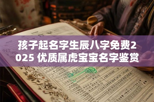 孩子起名字生辰八字免费2025 优质属虎宝宝名字鉴赏