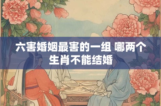 六害婚姻最害的一组 哪两个生肖不能结婚