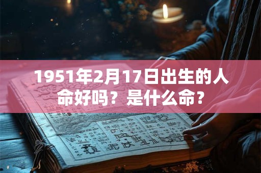 1951年2月17日出生的人命好吗？是什么命？