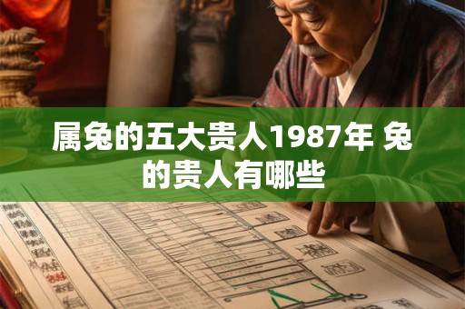属兔的五大贵人1987年 兔的贵人有哪些