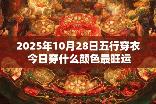 2025年10月28日五行穿衣 今日穿什么颜色最旺运