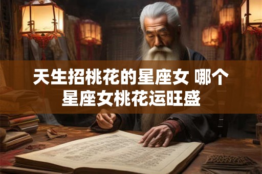 天生招桃花的星座女 哪个星座女桃花运旺盛