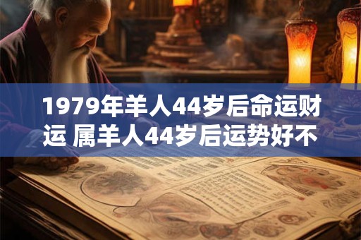 1979年羊人44岁后命运财运 属羊人44岁后运势好不好