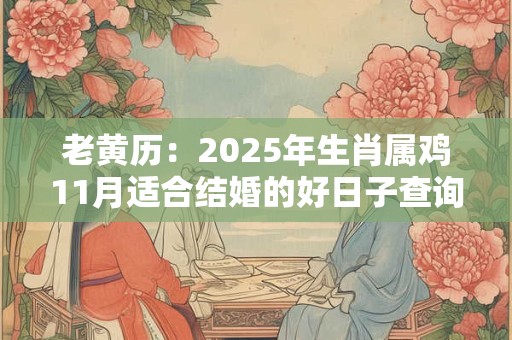 老黄历：2025年生肖属鸡11月适合结婚的好日子查询