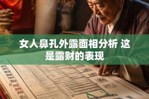 女人鼻孔外露面相分析 这是露财的表现