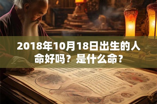 2018年10月18日出生的人命好吗？是什么命？