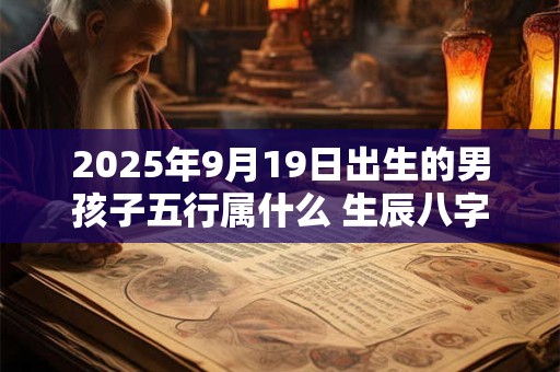 2025年9月19日出生的男孩子五行属什么 生辰八字取名