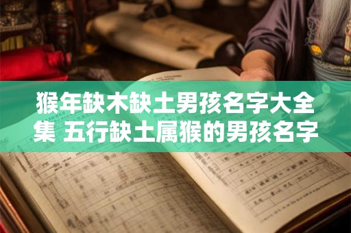 猴年缺木缺土男孩名字大全集 五行缺土属猴的男孩名字