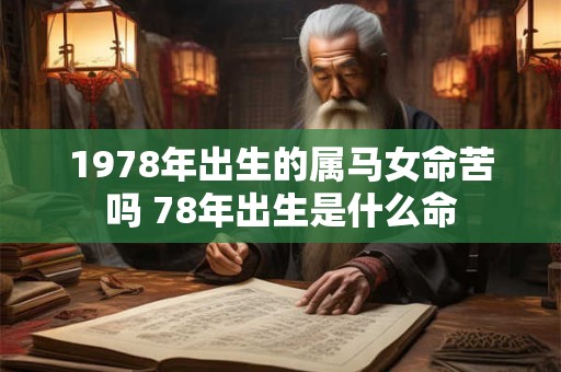 1978年出生的属马女命苦吗 78年出生是什么命