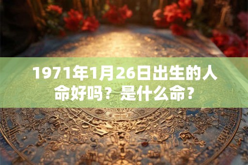 1971年1月26日出生的人命好吗？是什么命？