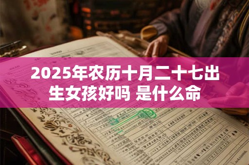 2025年农历十月二十七出生女孩好吗 是什么命