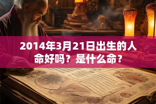 2014年3月21日出生的人命好吗？是什么命？