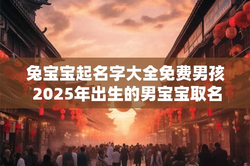 兔宝宝起名字大全免费男孩 2025年出生的男宝宝取名