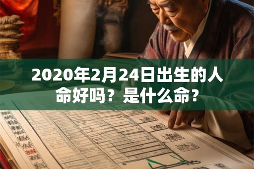2020年2月24日出生的人命好吗？是什么命？