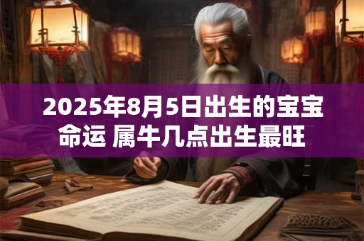 2025年8月5日出生的宝宝命运 属牛几点出生最旺