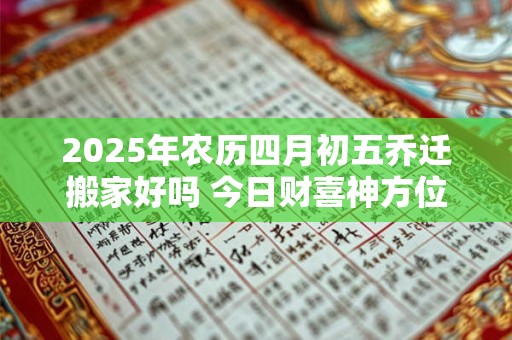 2025年农历四月初五乔迁搬家好吗 今日财喜神方位