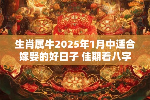 生肖属牛2025年1月中适合嫁娶的好日子 佳期看八字