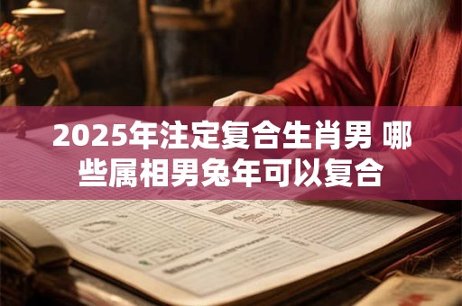 2026年注定复合生肖男 哪些属相男兔年可以复合