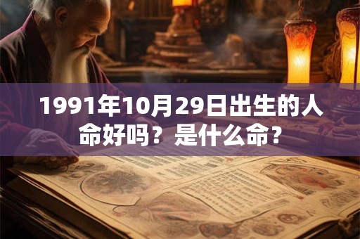 1991年10月29日出生的人命好吗？是什么命？