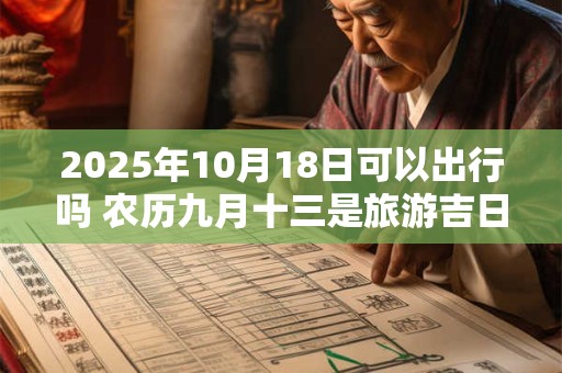2025年10月18日可以出行吗 农历九月十三是旅游吉日吗