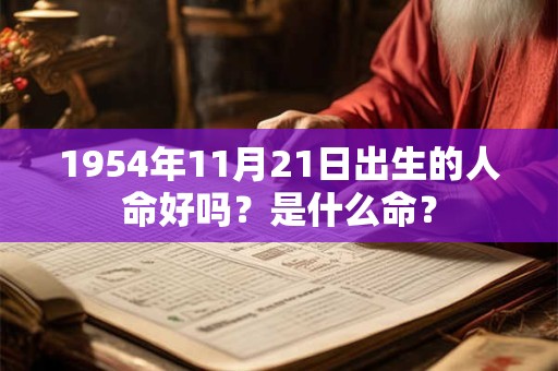 1954年11月21日出生的人命好吗？是什么命？
