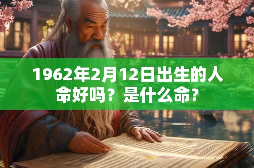 1962年2月12日出生的人命好吗？是什么命？