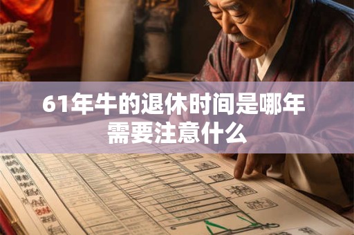 61年牛的退休时间是哪年 需要注意什么